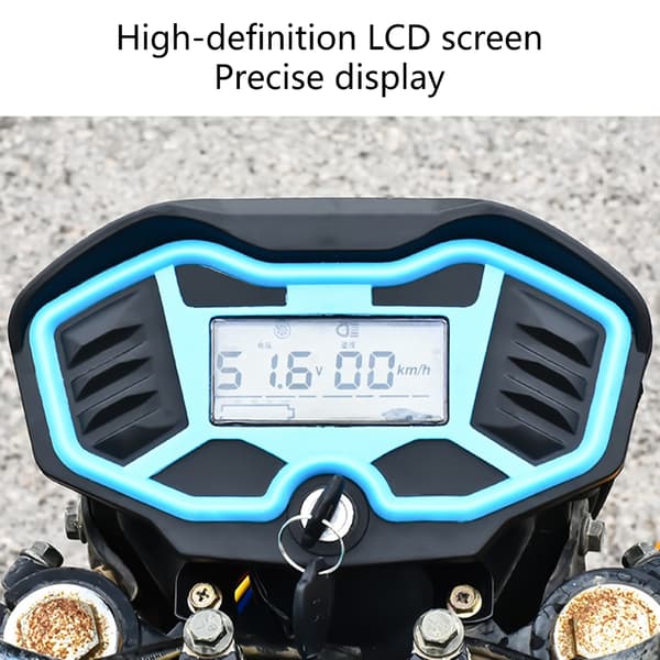 Vattentät Motorcykelmätare PC LCD-Panel Uppgraderingar För Elektriska Trehjulingar Meter strap lock
