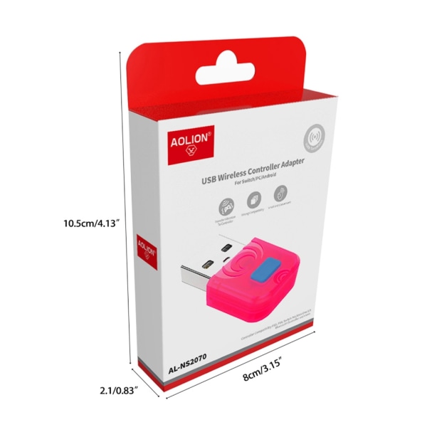 USB trådlös handkontroll Adapter Gamepad-mottagare Bluetooth-kompatibel omvandlare