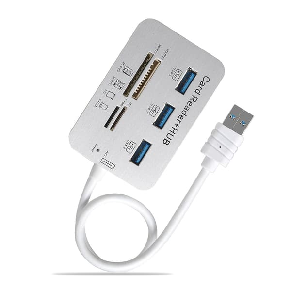 USB3.0 Hub Kortleser Combo SDTF Minnekortleser USB Disk PC