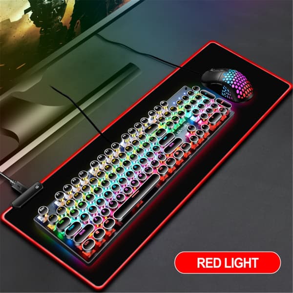 Gaming Musematte LED Musematte Datatastaturmatte Musematte Utvidet Stor