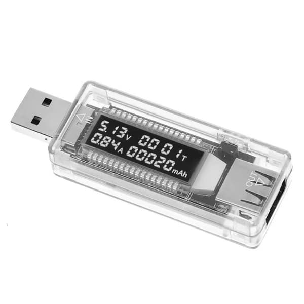USB Strømtester Analysator Spenninger Amperemeter Måler For Billaderkabel