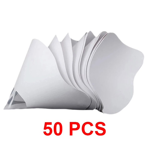 50 st Sla 3D-skrivarfilter UV-hartsfilter Vit pappersmugg 3D-skrivare Tjockare tratt Fotohärdande förbrukningsvaror