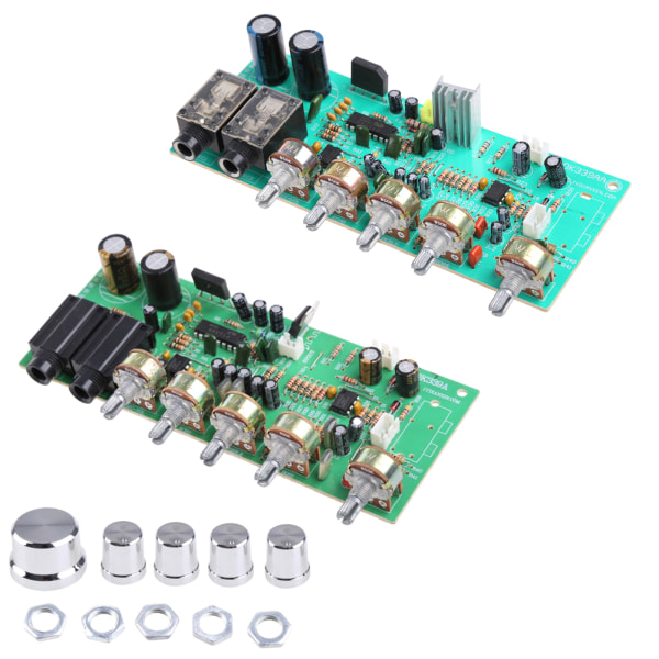 Dubbel AC 12V-15V PT2399 Digital mikrofon Ljudförstärkarkort Reverb Preamplifier Promote Tone Board