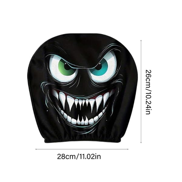 Devil Eyes Bilstol Nackstödsskydd Skyddande Polyester Universal Bilinredning 2 packs