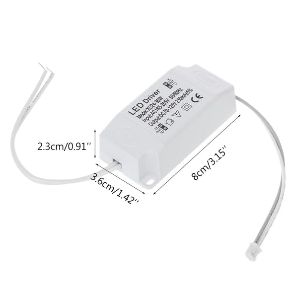 220V 24-36W LED Driver Ekstern Strømforsyning LED Likretter Transformator