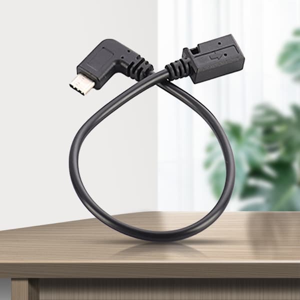90 graders typ C till Mini USB förlängningskabel Mini USB hona till USB C hane