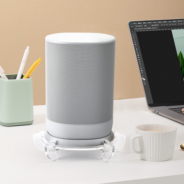 Smart Speaker Bordsställ Dekorativ Hållare för Sonos Move Speaker, Vacker skrivbordsdekoration för kontor/rum Black