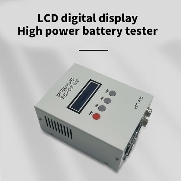 Akun kapasiteetin testaaja LCD-näytöllä tarkkaan mittaukseen