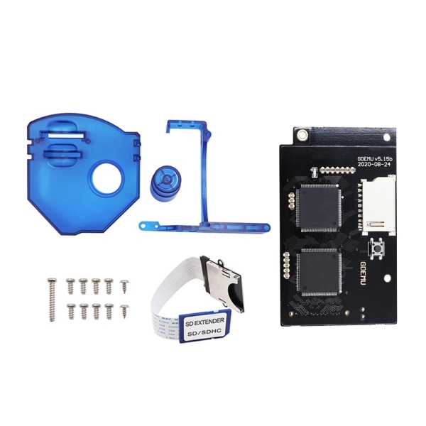 Ersättande GDEMU Optical Drive Simulation Board V5.15b Drive Board och Card Mount Kit Extender Adapter F