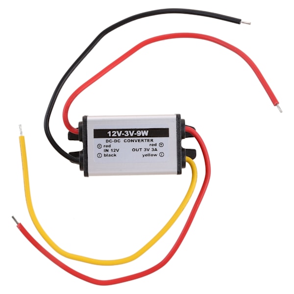 Power DC 12V Till 3V 3A 9W Step Down Typ Biltillbehör DC Transformator Convert Van Truck Vattentät