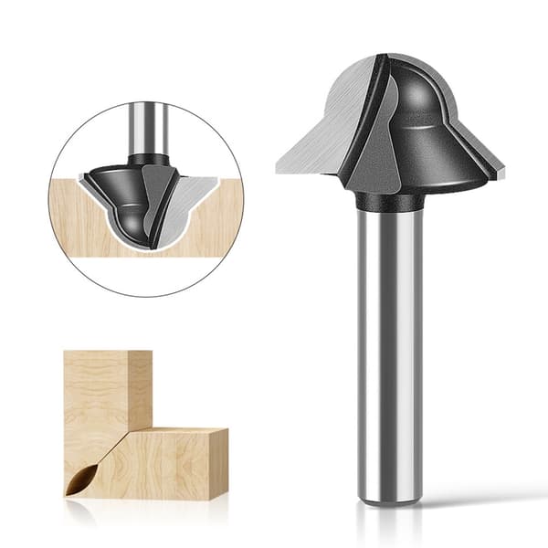 Solid Stål Rund Bunn V-Formet Fresekutter For Trebearbeiding Og Laminert Panel A