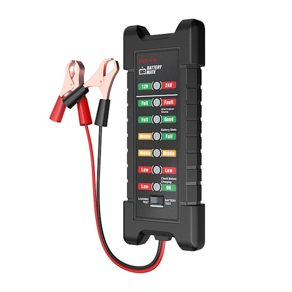 12V 24V Bil Startmotor Laddningskrets Testare Elektrisk System Diagnostikverktyg 6-30Vdc Elektrisk Strömkrets Detektor