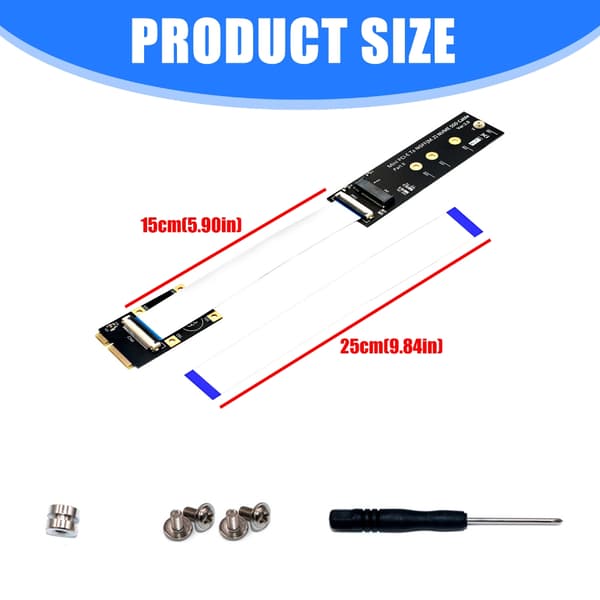 Mini PCIe Slot Udvidelseskort Understøtter M.2 NVME NVMe Solid Disk Installation