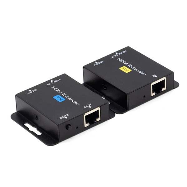 HDMI-kompatibel förlängare för POC Cat5/Cat6 RJ45 Ethernet UTP-signal upp till 60M mottagare + sändarsats för bärbar dator