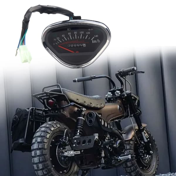 Motorcykel LCD Digital Odometer Tachometer Speedometer Vandtæt Måler
