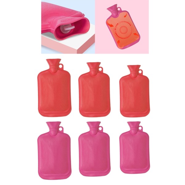 Bärbar gummipåse för varmvattenflaskor med öron Håll dig varma och lindra smärta var som helst Pålitlig källa till komfort Pink 650ml