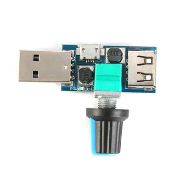 5W USB Ventilator Hastighed Trinløs Regulator Modul USB Hastighedsregulator 5V USB
