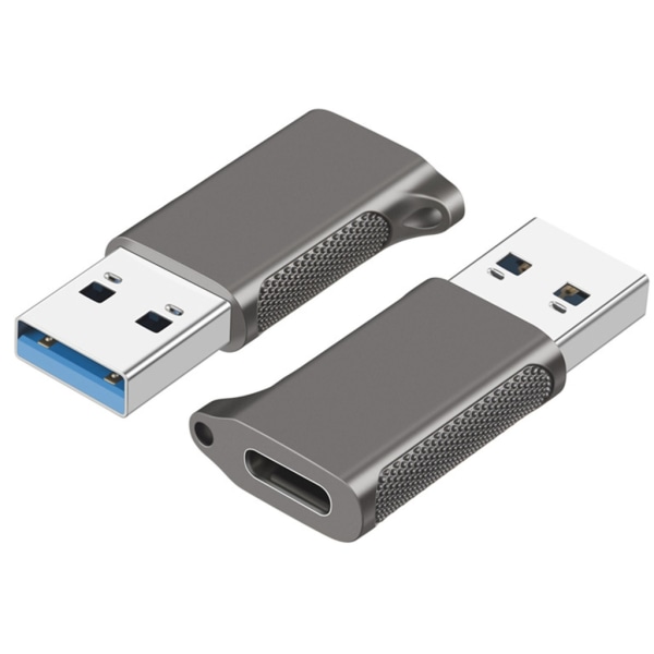 USB C Hona till USB Hane Adapter, Typ A Laddare Converter Dataöverföringsadapter för bärbar mobiltelefon