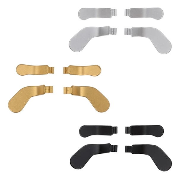 Ersättande ryggpaddlar set Metallutlösare Lås Speltillbehör Enkel installation för XboxOne Elite2 Controller Series Black