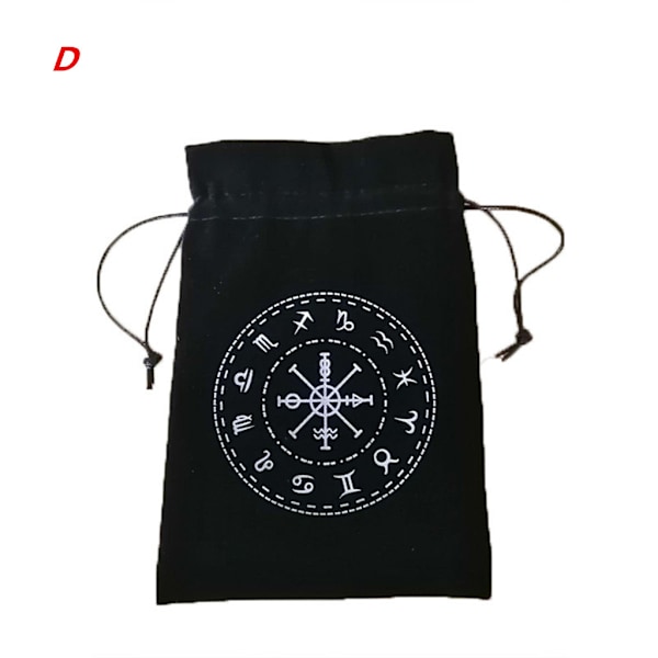 Pendel Divinasjonsduk Kortunderlag Runer Alterduk Bordspill Snørestropp Flanellpose Tarot Oppbevaringspose