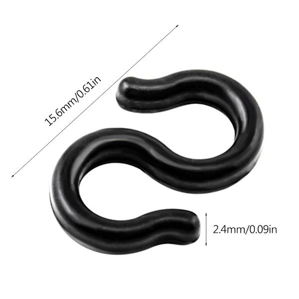 Cyklar Bromskabelklämmor S-krokklämma för landsväg Mountainbike Cyklar Bromskabel S stilklämmor Spänne Linjer Linjeklämma 20pcs