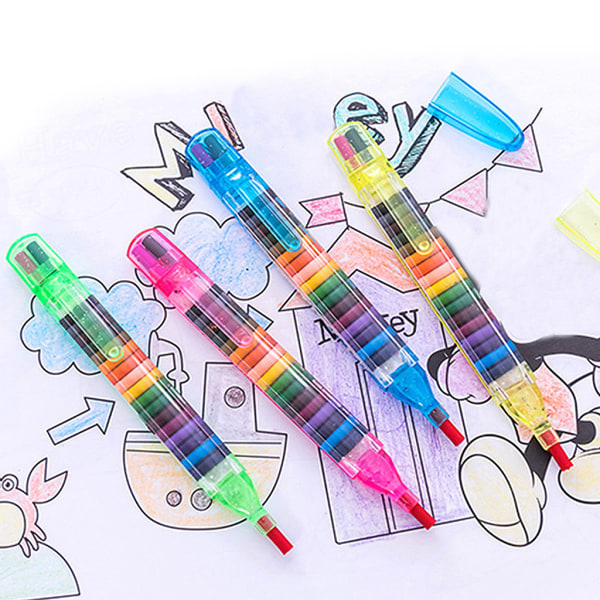 2 st Målarritning Crayon Penna 20 färger Barn DIY Graffiti Penna Barn Art S