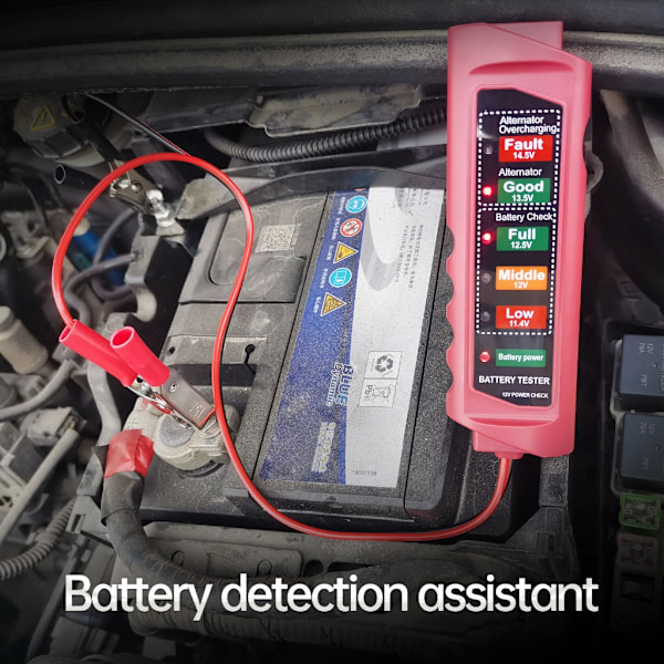 Køretøjsbatteri Diagnostisk Instrument, Ikke-polaritetsfølsomt, Nøjagtige Målinger