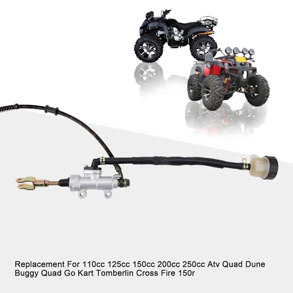 Bageste Fod Skivebremse Hovedcylinder Reducerer Bremse Skive Temperatur for 110cc ATV