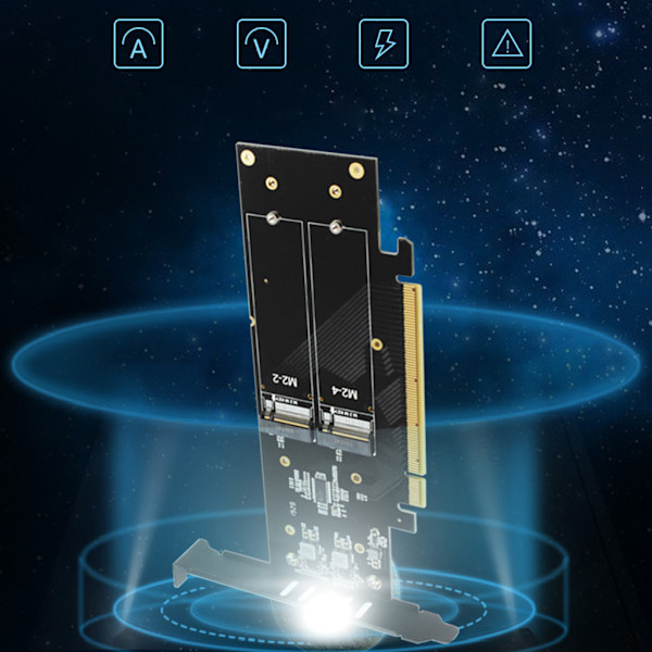 för M.2 X16 till 4X NVME PCIE3.0 GEN3 X16 till 4xNVME för RAID-kort PCI-E VROC-KORT för RAID Hyper för M.2X16 M2X16 4X X4 NV