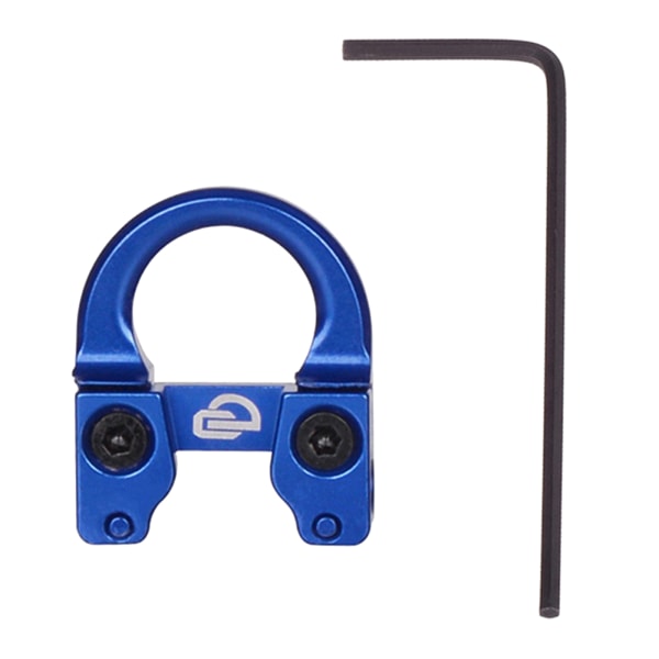Bågskytte D Loop Compound Bow Metall U Nock D Ring Spänne Frigör Nocking Loop med skruvmejslar för jaktinstallation Blue