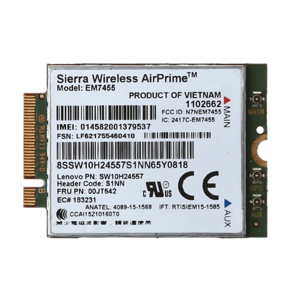 EM7455 4G LTE WWAN trådlös kortmodul FRU:S1NN 00JT542 00JT547 för X260 T460 T460p T460s L460 L560 Yoga 260 Yoga 460