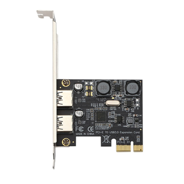 2 Port USB 3.0 PCI-E Udvidelseskort Ekstern PCIe X1 til USB 3.0 Controller Kort Adapter Til Desktop PC NEC720202, VL805