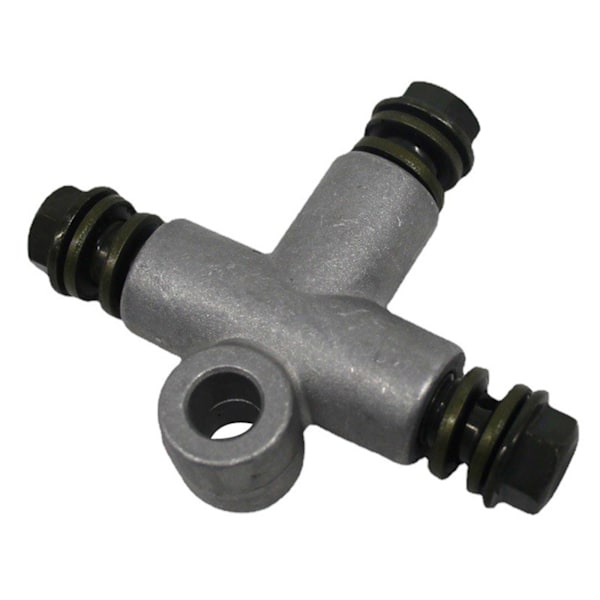 Slangeadapter Hydraulisk 3-veis Bremsslangeadapter Rørkobling T-stykke 10mm Bolt ATVer