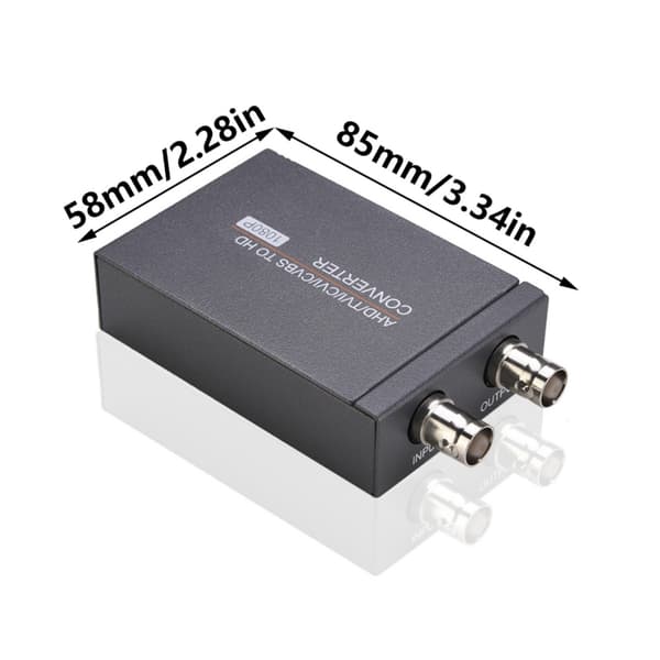 AHDs CVIs TVIs CVBS til HDMI-kompatible konvertere Adapter til video signal konvertering