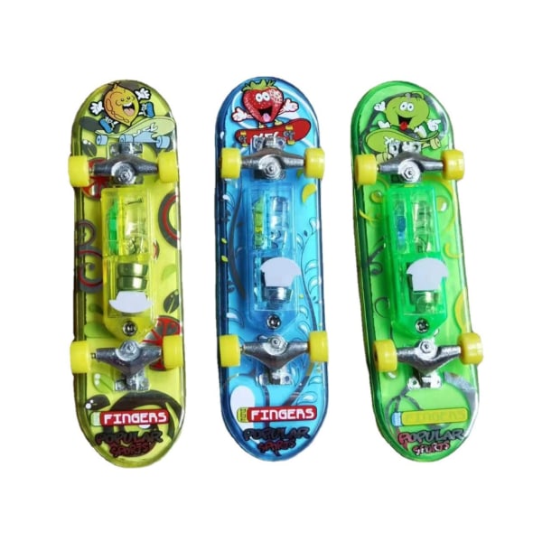 Finger Skateboard Lysande Mini Gripbräda Leksak Professionell Finger Skate Boarding däck för barn Vuxen Finger Sports Toy