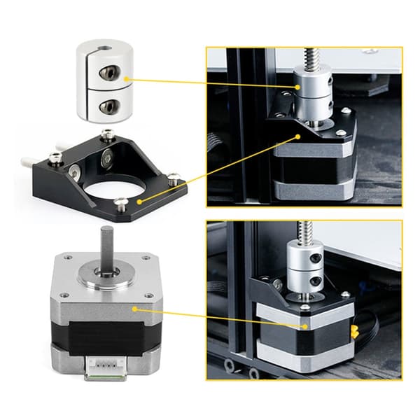3D-skrivardel Dubbel Z-axel Lådskruv Kit Hög precision För Ender 3/3S