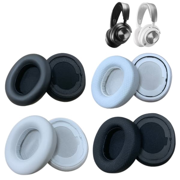 Øreklokker for Arctis trådløse headset Øreputer Øreputer Svamper Øreputer White Netcloth