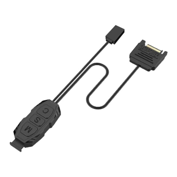 5V 3-pin til ARGB Adapter Kontroller Datamaskin Vifte LED Belysningskontroller