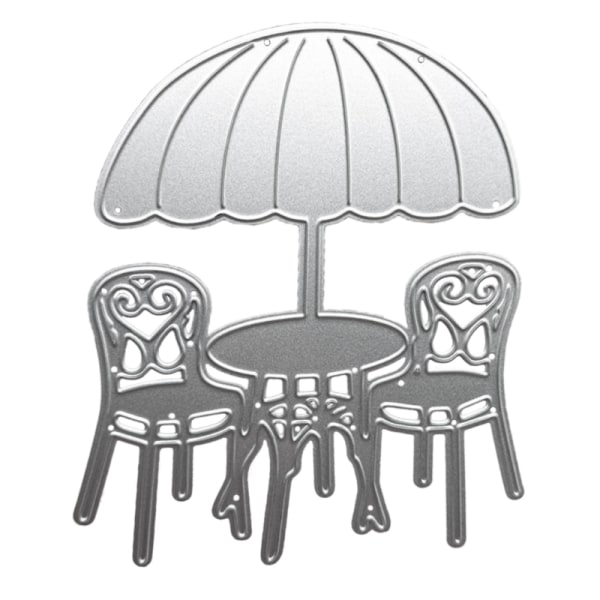 Aurinko Ambrella Tuoli Metallileikkurit Leimasimet Kohokuvioitu Muotti DIY Scrapbooking Albumi Paperi Askartelukortit Sapluuna Malli