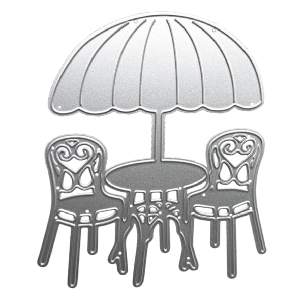 Sol Parasol Stol Metal Skære Dies Stempler Præget Form DIY Scrapbooking Album Papir Håndværk Kort Stencil Skabelon
