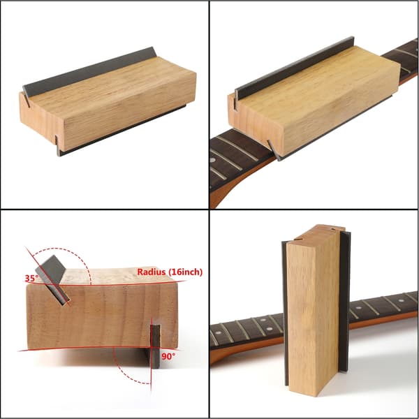 Gitarrbandskantsfil Gitarrbyggarverktyg 35/90 Grader Gitarrband Planerare