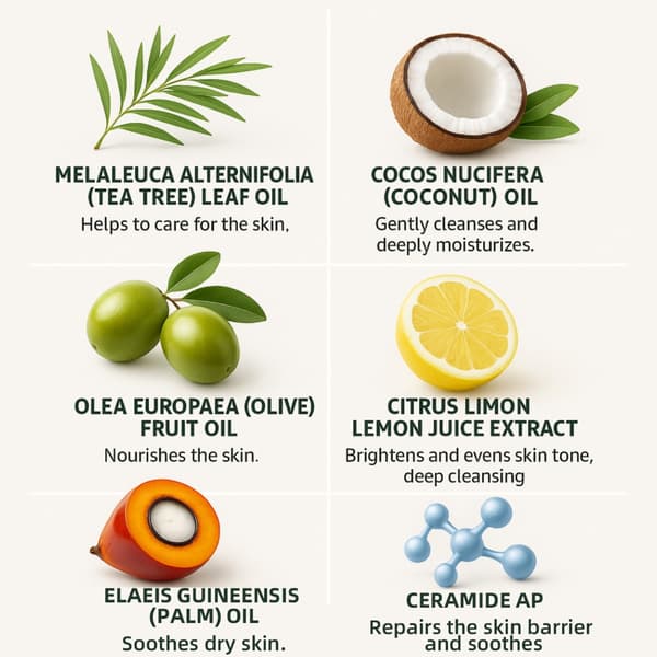 Naturlig Växttvål Exfolierar Skonsamt Och Lugnar Problemhud