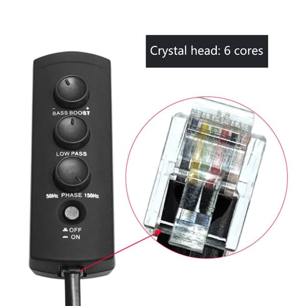 Bærbar bilstereo lydregulator subwoofer lydkontrol til lange køreture