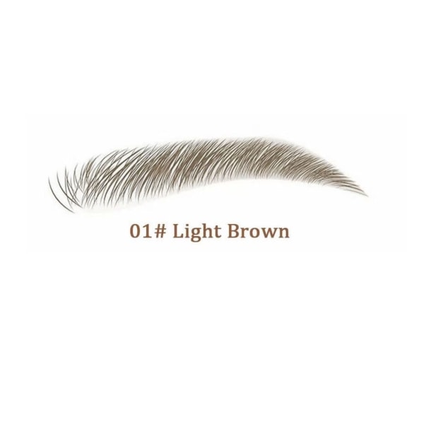 Omedelbar ögonbrynsfärg, naturligt semipermanent färgningssats för ögonbryn för 4-6 veckor långvarig och hemmabruk, 3 färg valfritt Light brown