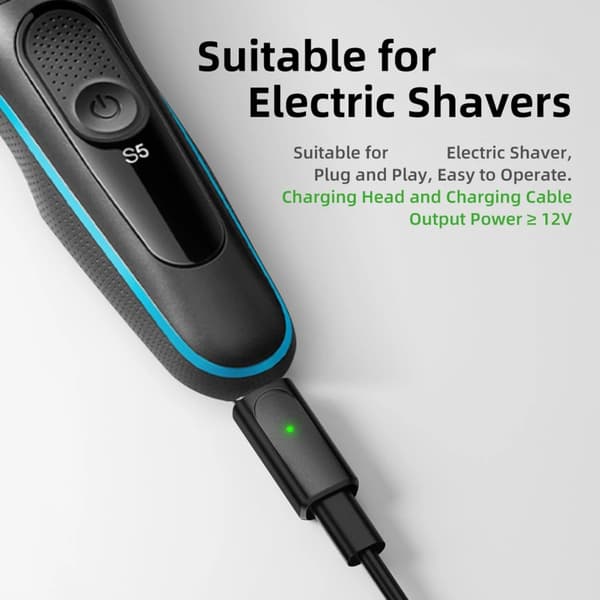 5V til 12V Type C Barbermaskineadapter til XT HC Series Silk-epil Skægtrimmer