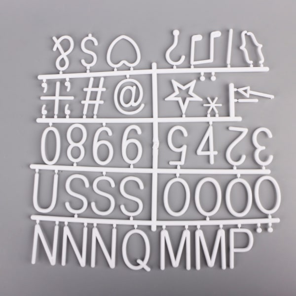 Tecken för filtbokstavstavla 200 siffror Utbytbara filtbokstavssymboler Annonseringstavlabokstäver