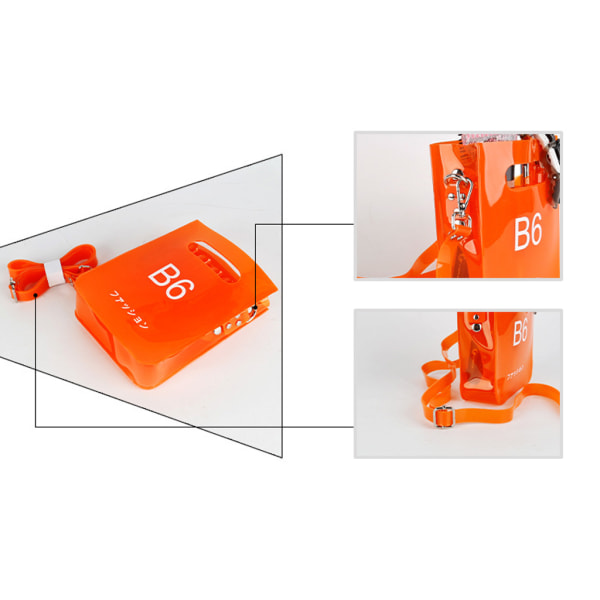 Avtagbar frisörsaxficka med justerbart bälte för salongsförvaringsverktyg Orange