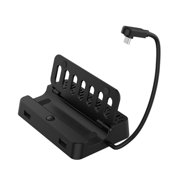 Høyytelses Dockingstasjon Stativ Tilbehør Egnet for SteamDeck 4K@60Hz HDMI2.0 Gigabit Ethernet USB3.0 Porter