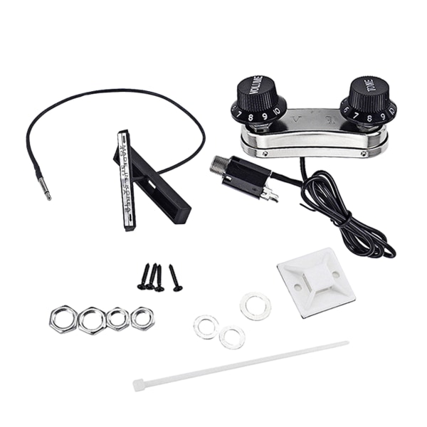 Elektrisk violin Gitarr Broförstärkare Tyst DIY Violin EQ Preamp Akustisk till Elektrisk Byggprojekt Piezo Pickup Set