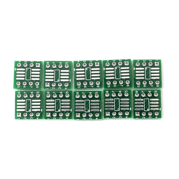 10 stk SOP8 SSOP8 TSSOP8 til DIP8 adapteromformer PCB-kort